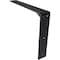Ekena Millwork Countertop Support Steel Heavy Duty Bracket w/ Gusset, Powder Coated Black 2 1/2"W x 18"D x 12"H BKTM02X18X12CGPBL - alternate 2